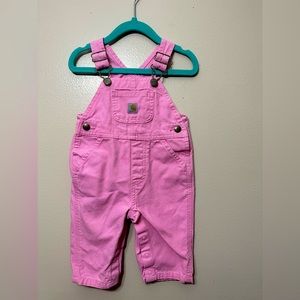 Pink Carhartt Overall Bibs 6 Month Baby